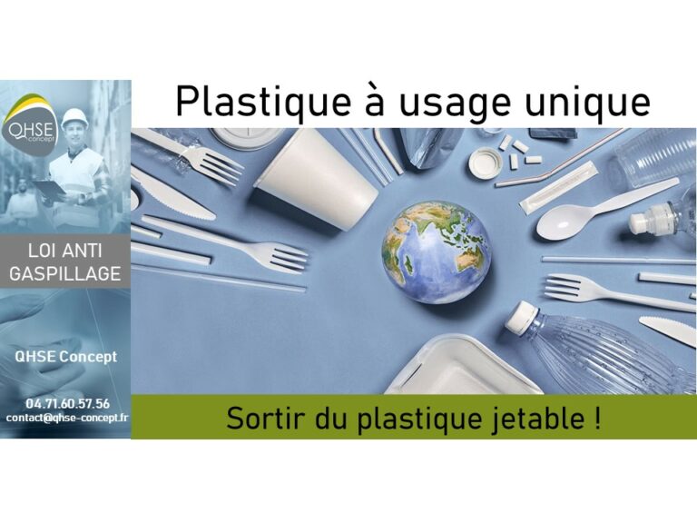 Loi Anti Gaspillage : Plastique à Usage Unique - QHSE Concept