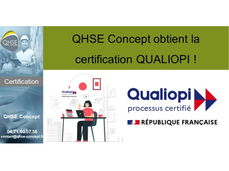 Certification QUALIOPI - QHSE Concept