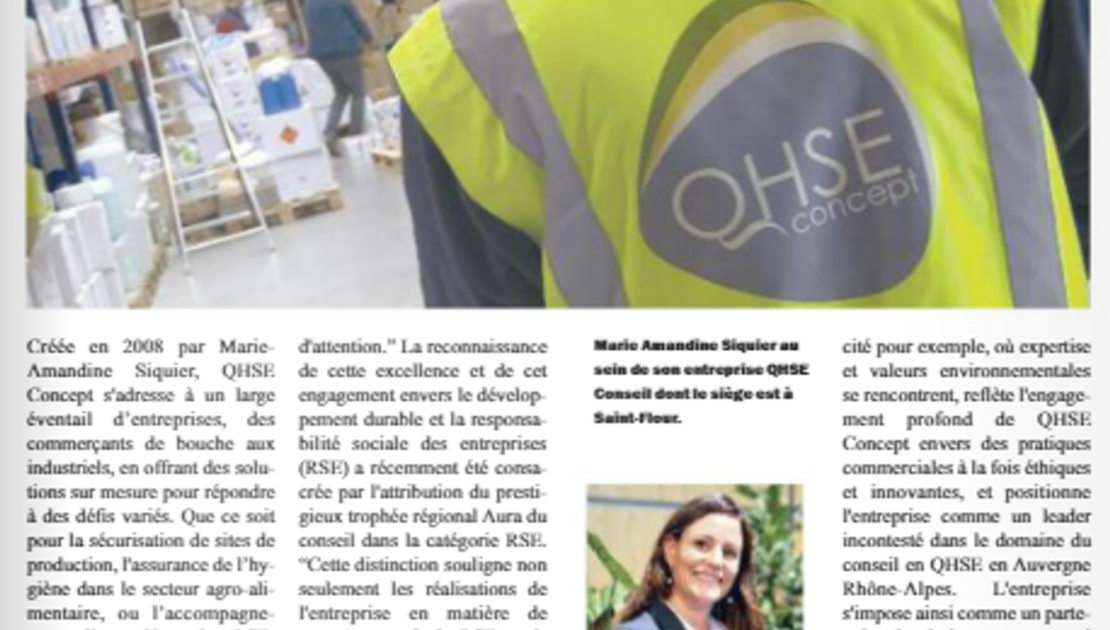 QHSE Concept dans Cantal Eco