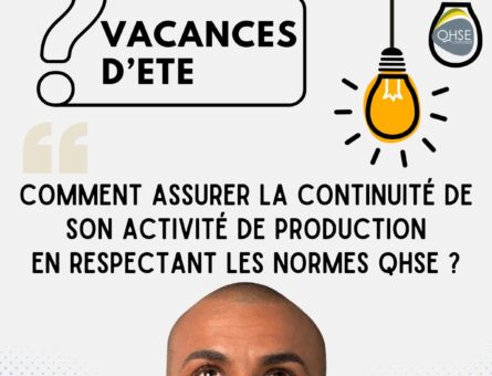 VACANCES continuité activité de production